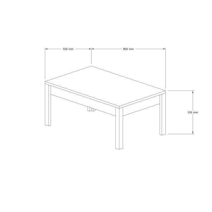 Mesa de centro Layla zafiro blanco