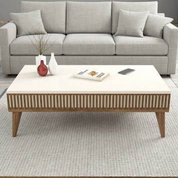 Mesa de centro Milan crema nogal - 845HCT2887