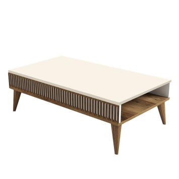 Mesa de centro Milan crema nogal - 845HCT2887