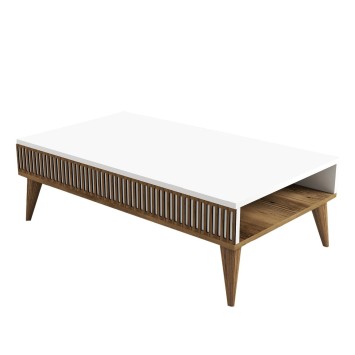 Mesa de centro Milan blanco nogal - 845HCT2886