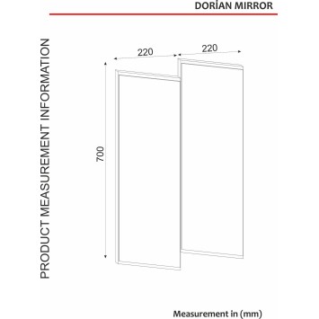 Espejo decorativo Dorian nogal - 804TRH3307