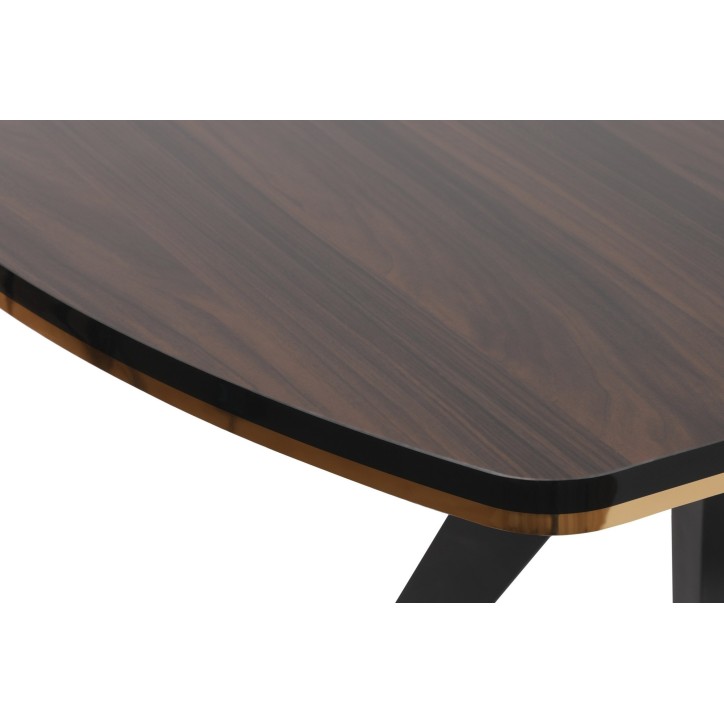 Mesa comedor İkon-1003 dorado negro marrón