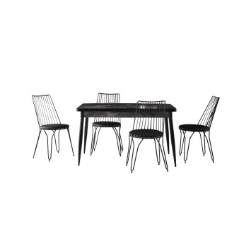 Mesa comedor Metal Otomatik 1173 negro - 974NMB1509