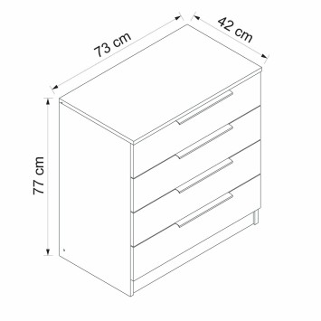 Cómoda Kale Plus-7913 nogal - 506MNR1520