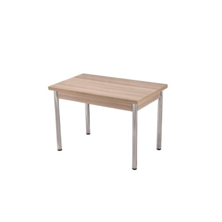 Mesa de comedor extensible Polo-1307 plateado roble