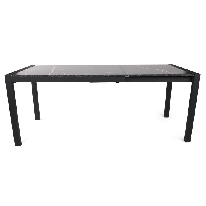 Mesa de comedor extensible Silva-1012 negro