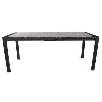 Mesa de comedor extensible Silva-1012 negro - 974NMB1737