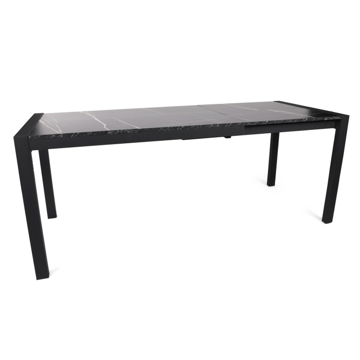 Mesa de comedor extensible Silva-1012 negro