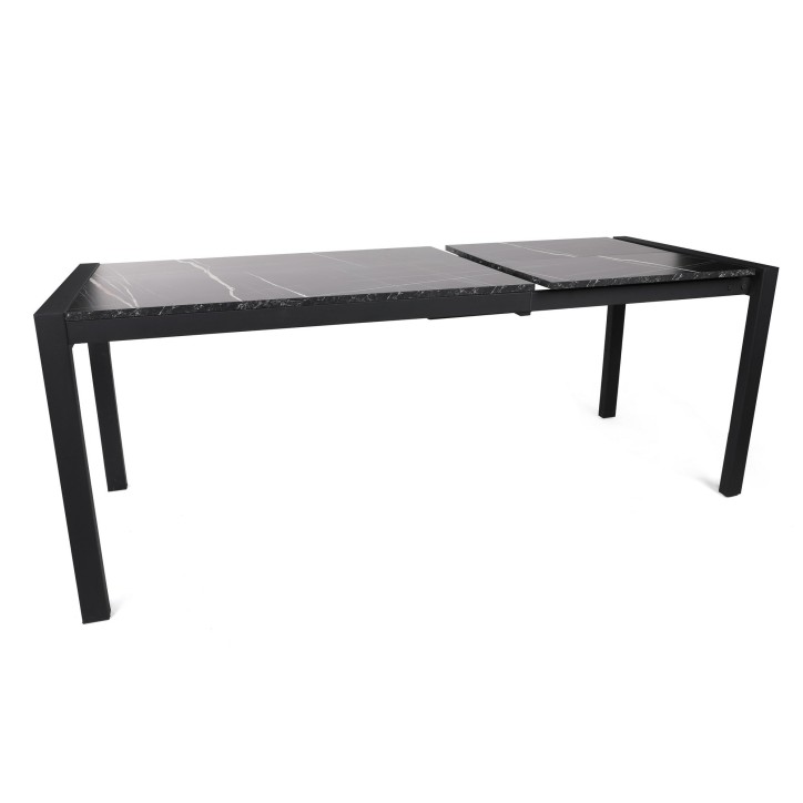 Mesa de comedor extensible Silva-1012 negro