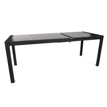 Mesa de comedor extensible Silva-1012 negro - 974NMB1737