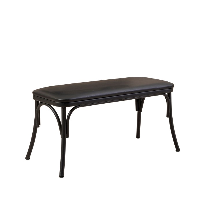 Set mesa comedor extensible y sillas (4 piezas) Oliver negro