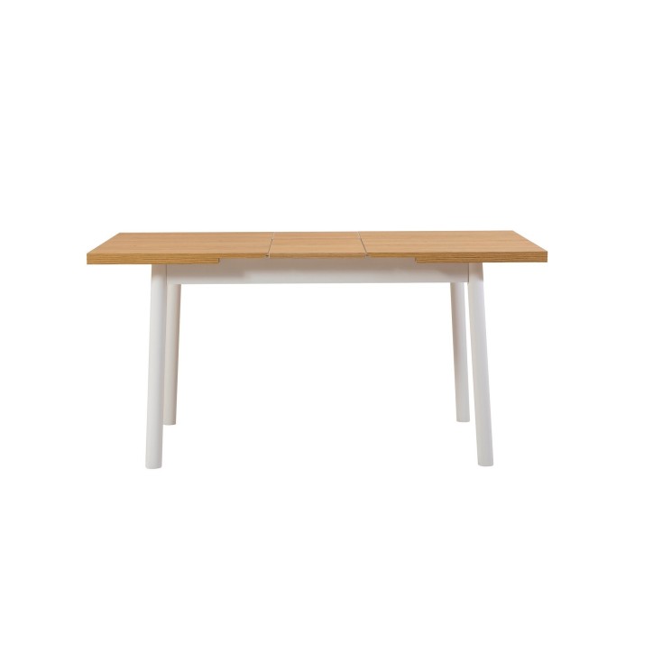 Set mesa comedor extensible y sillas (4 piezas) Oliver blanco