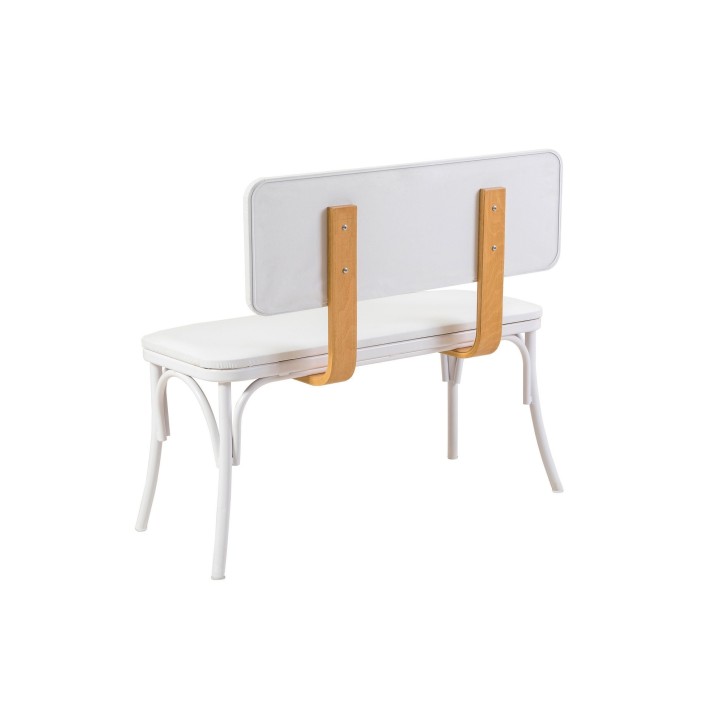 Set mesa comedor extensible y sillas (4 piezas) Oliver blanco