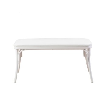 Set mesa comedor extensible y sillas (4 piezas) Oliver blanco - 869VEL8156