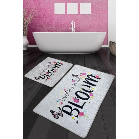 Alfombra de baño Set (2 piezas) Bloom Djt multicolor