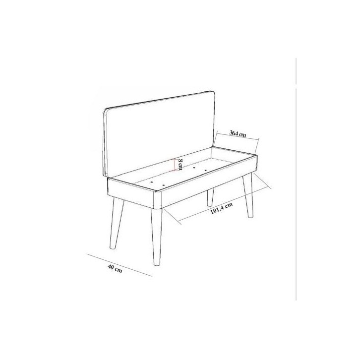 Set mesa comedor extensible y sillas (4 piezas) Vina 0701-3 pino atlántico antracita