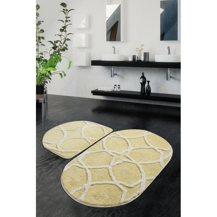 Alfombra de baño Set (2 piezas) Bonne Oval  multicolor