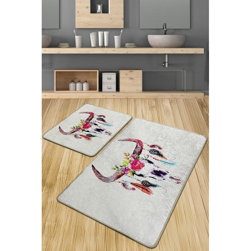 Alfombra de baño Set (2 piezas) Cervo Djt multicolor