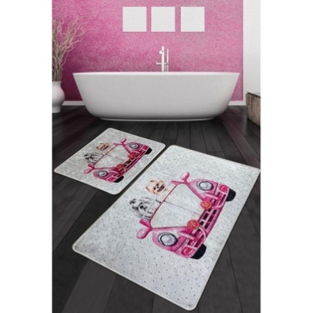 Alfombra de baño Set (2 piezas) Dogs Vosvos Djt multicolor