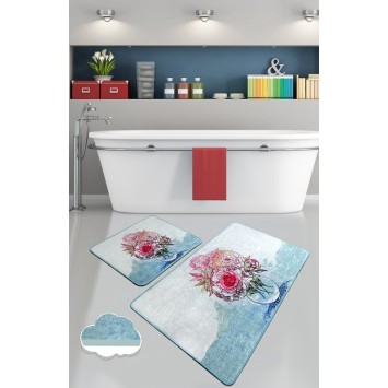 Alfombra de baño Set (2 piezas) Fennel multicolor