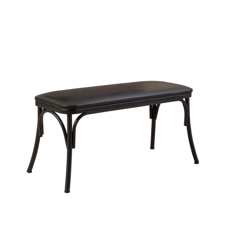 Set mesa comedor extensible y sillas (6 piezas) Oliver negro