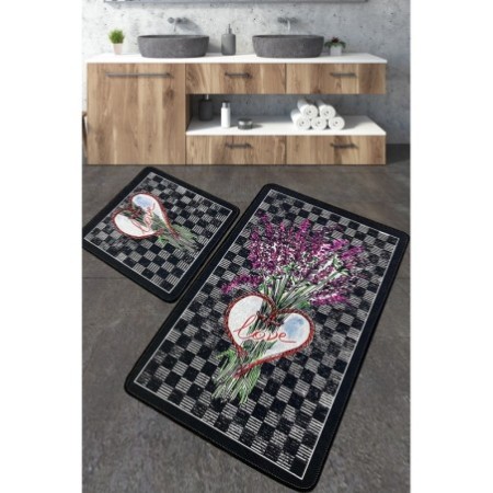 Alfombra de baño Set (2 piezas) Levan multicolor