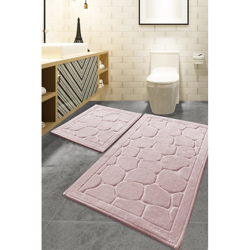 Alfombra de baño Set (2 piezas) Lino  multicolor