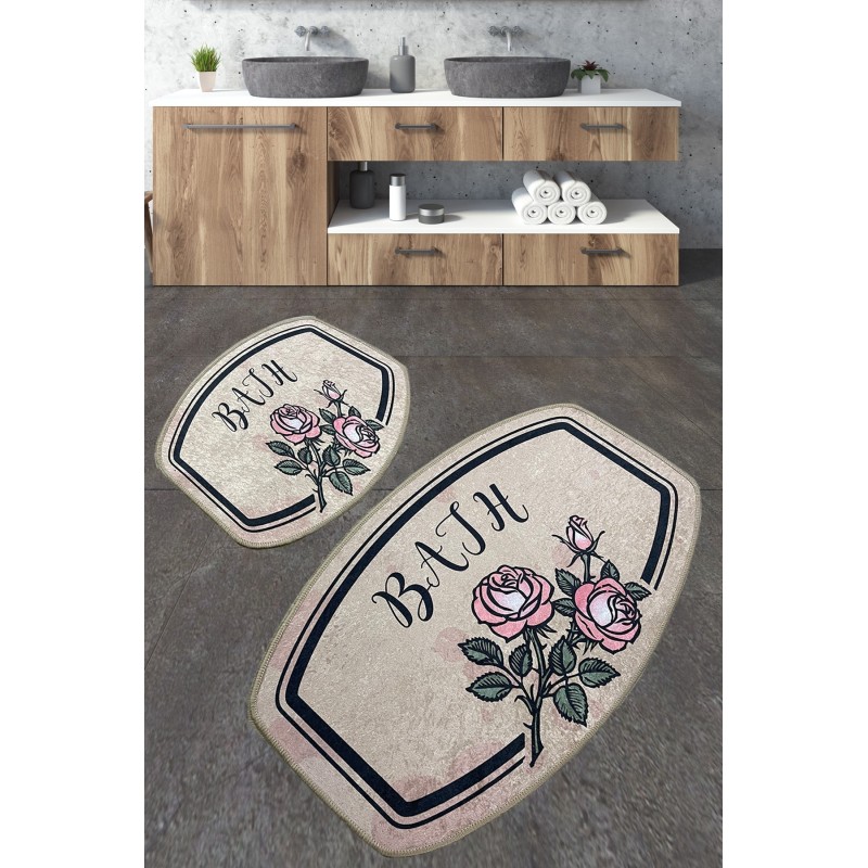 Alfombra de baño Set (2 piezas) Mand multicolor