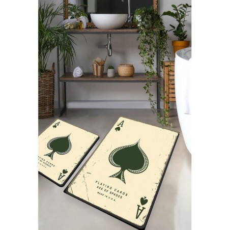 Alfombra de baño Set (2 piezas) Playing Cards multicolor