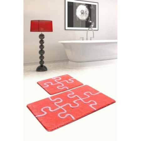 Alfombra de baño Set (2 piezas) Puzzle  multicolor