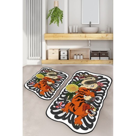 Alfombra de baño Set (2 piezas) Wild Animals multicolor