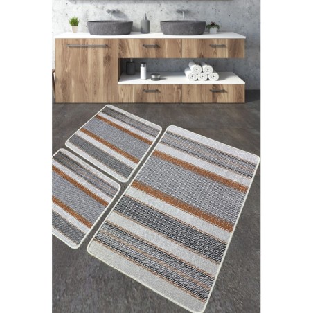 Alfombra de baño Set (3 piezas) Benver multicolor