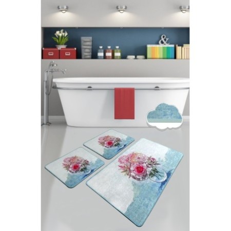 Alfombra de baño Set (3 piezas) Fennel multicolor