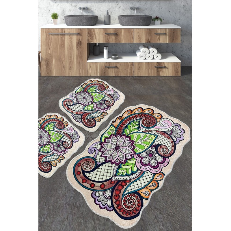 Alfombra de baño Set (3 piezas) Forme multicolor