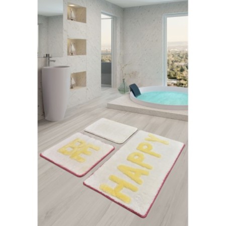 Alfombra de baño Set (3 piezas) Happyful multicolor