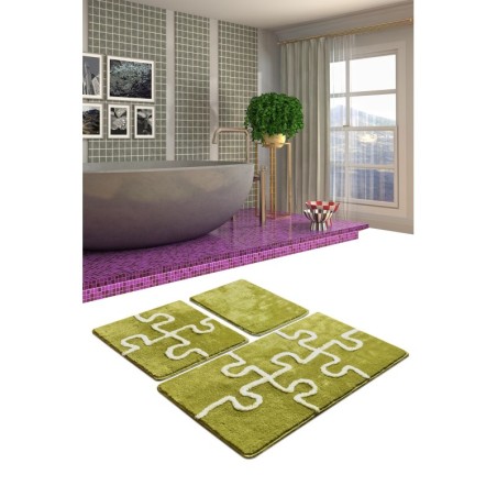 Alfombra de baño Set (3 piezas) Puzzle  multicolor