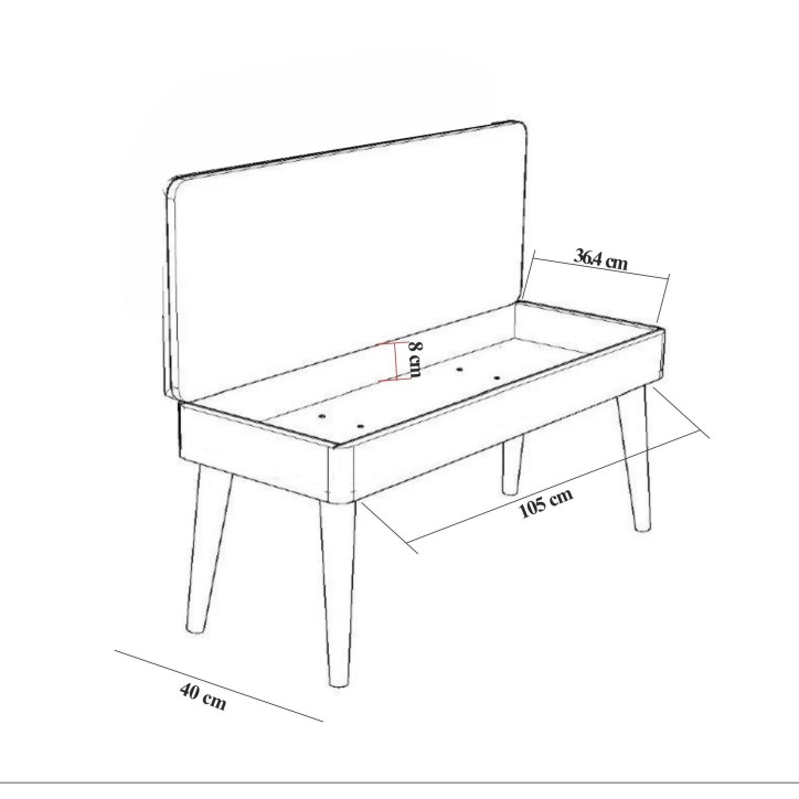 Conjunto de muebles de pasillo Multilux-Pebbl 1048 sonomo azul oscuro