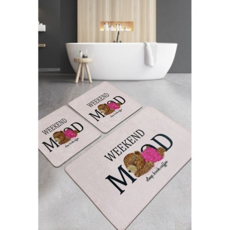 Alfombra de baño Set (3 piezas) Weekend Mood Djt multicolor