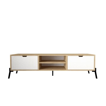 Conjunto de muebles de salón Lifano zafiro roble blanco - 835PUQ6206