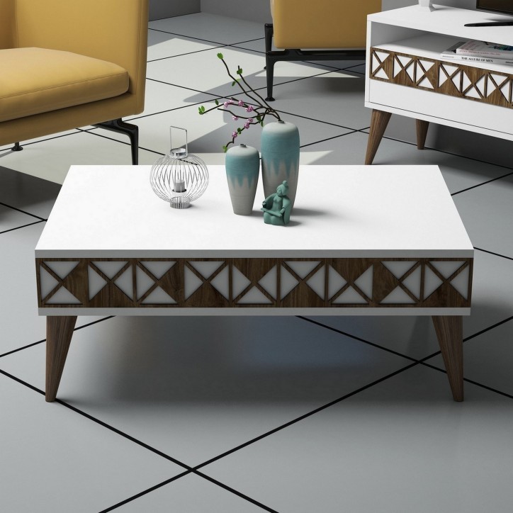 Conjunto de muebles de salón Line blanco