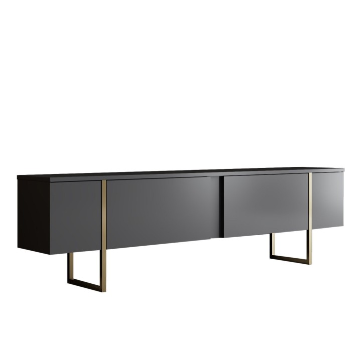 Conjunto de muebles de salón Luxe Set dorado antracita