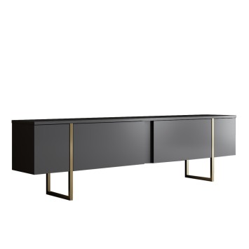 Conjunto de muebles de salón Luxe Set dorado antracita - 618BLY1170