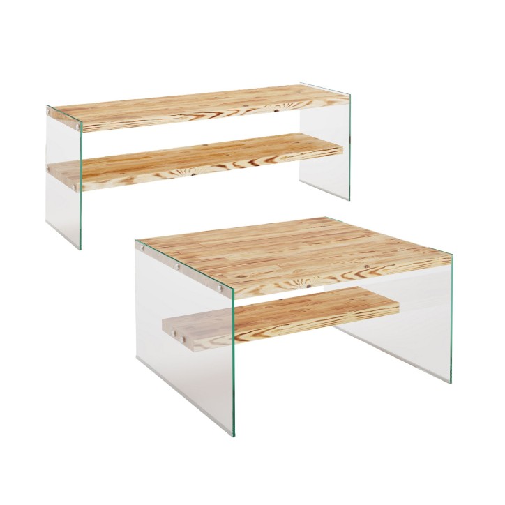 Conjunto de muebles de salón Niagara S102 roble