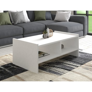 Conjunto de muebles de salón Pera blanco - 835PUQ6203