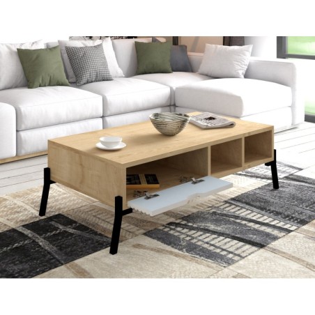 Conjunto de muebles de salón Trotse zafiro roble blanco