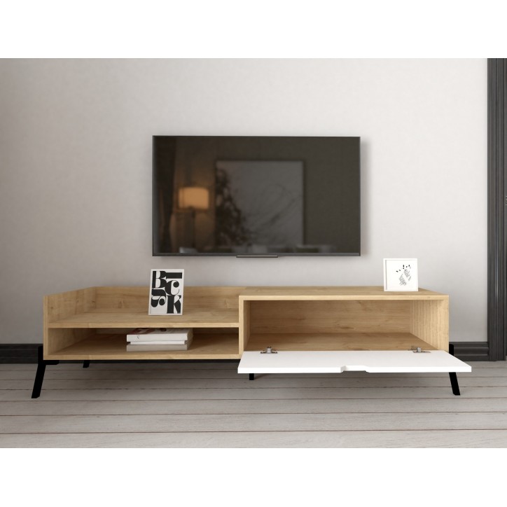 Conjunto de muebles de salón Trotse zafiro roble blanco