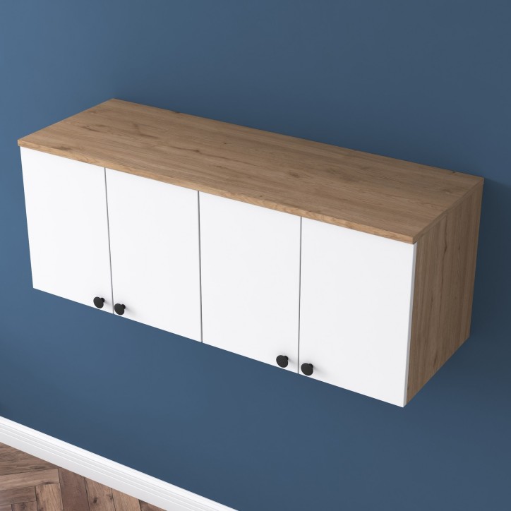 Mueble auxiliar BA120 2670 blanco nogal