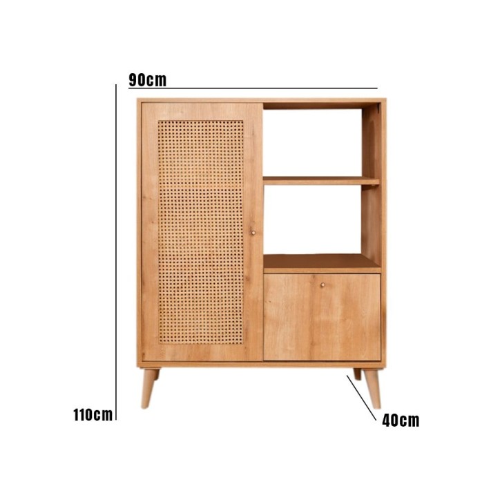 Mueble auxiliar Hazeran Multi roble