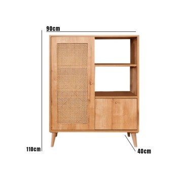 Mueble auxiliar Hazeran Multi roble - 998VOW1158