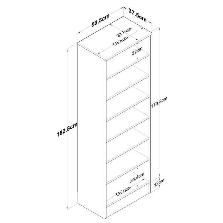 Mueble auxiliar P6-M13-2347 blanco